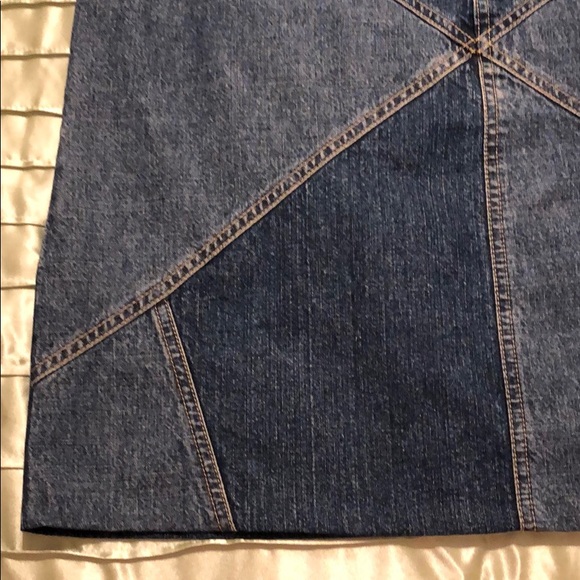 Mossimo Diamond Pattern Jean Mini Skirt - Picture 4 of 6